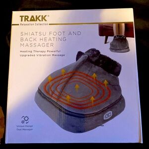 SHIATSU FOOT AND BACK HEATING MASSAGER  BY TRAKK NWOT